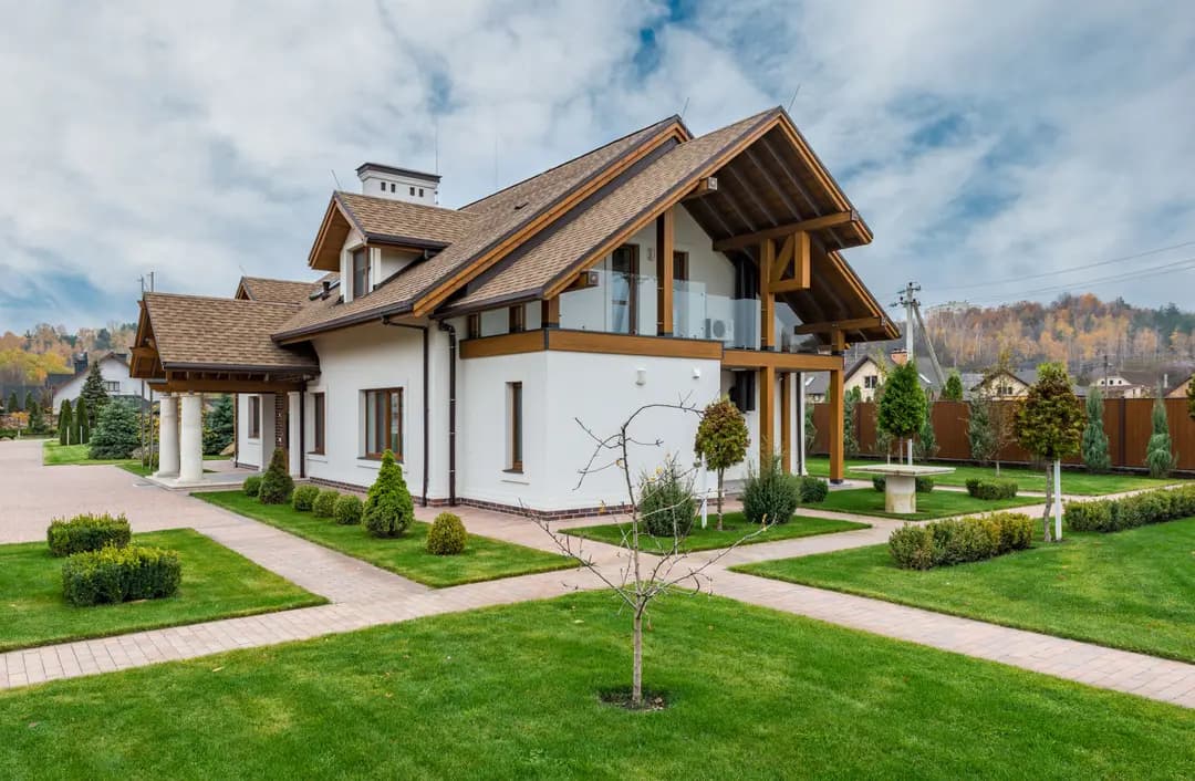 A house whose value cushions the loan against it